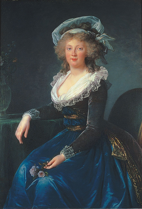 Marie-Thrse Caroline Josphine de Bourbon-Naples - portrait par lisabeth Vige-Le Brun - 1790